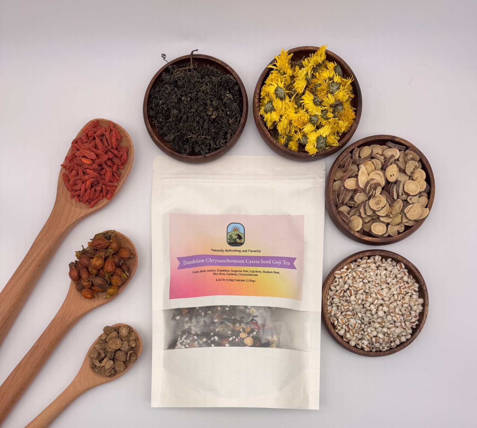 Dandelion Wolfberry Tea 120g Caffeine Free Detox Liver Kidney Support Blend