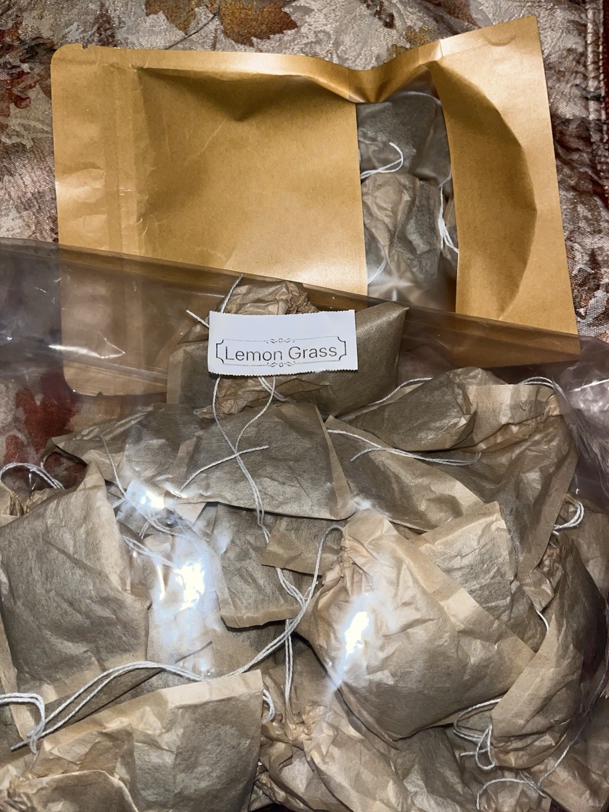 Jamaica Lemon Grass Teabag 100% Natural Tea Bags home Made 12 per package