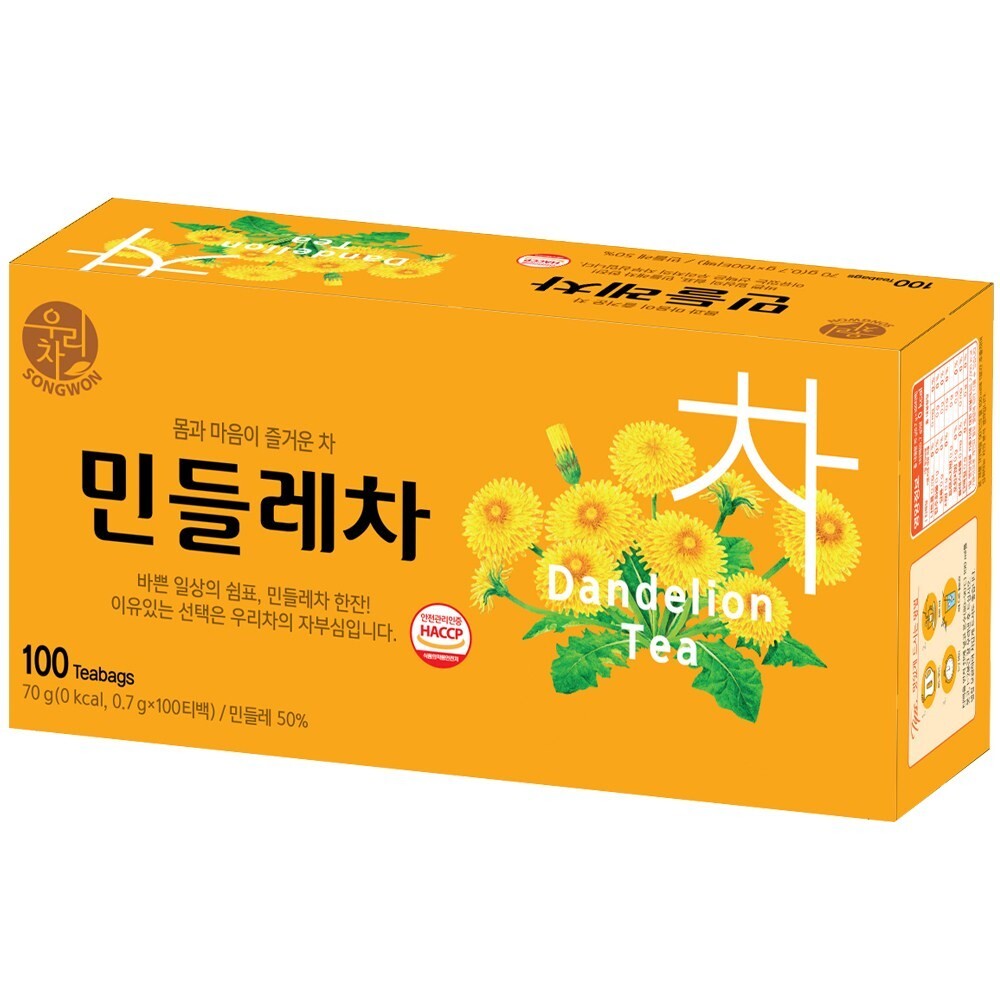 Nature Herbs Dandelion tea 100 Tea bags Produced in Korean