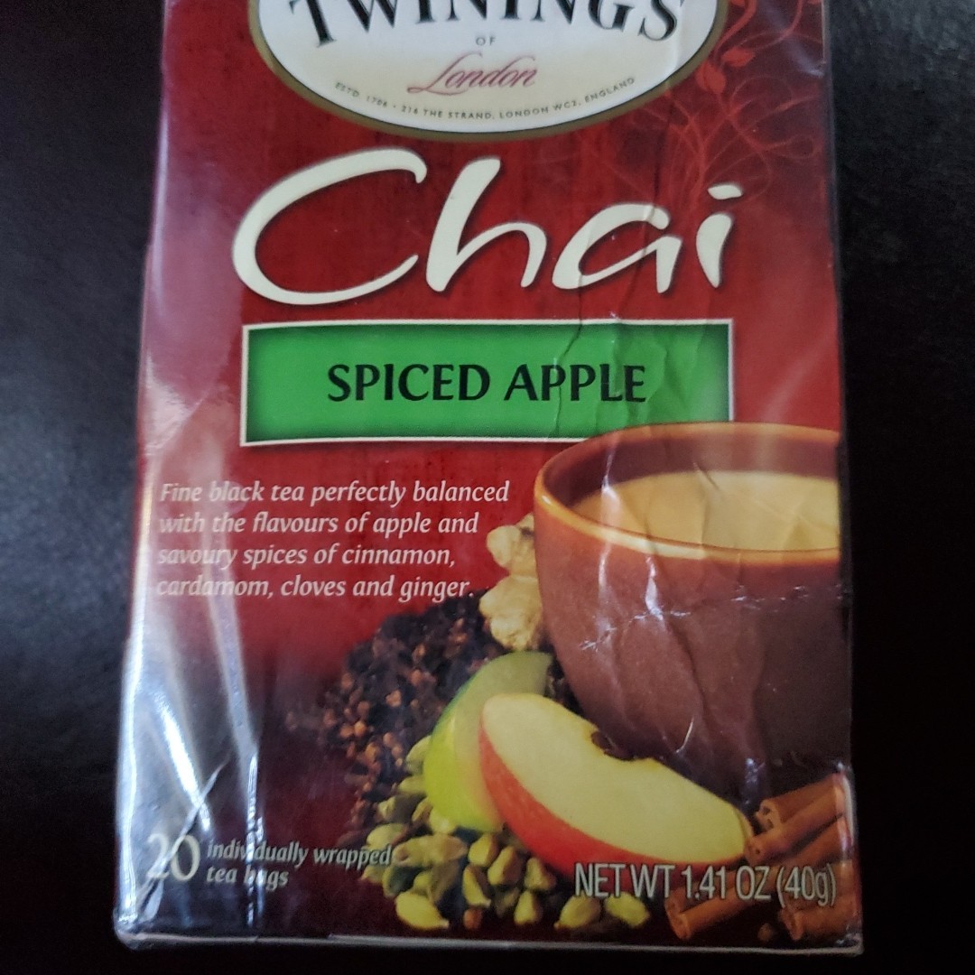 Twinings of London CHAI SPICED APPLE Tea 20-Bags Individually Wrapped BB 3/2026