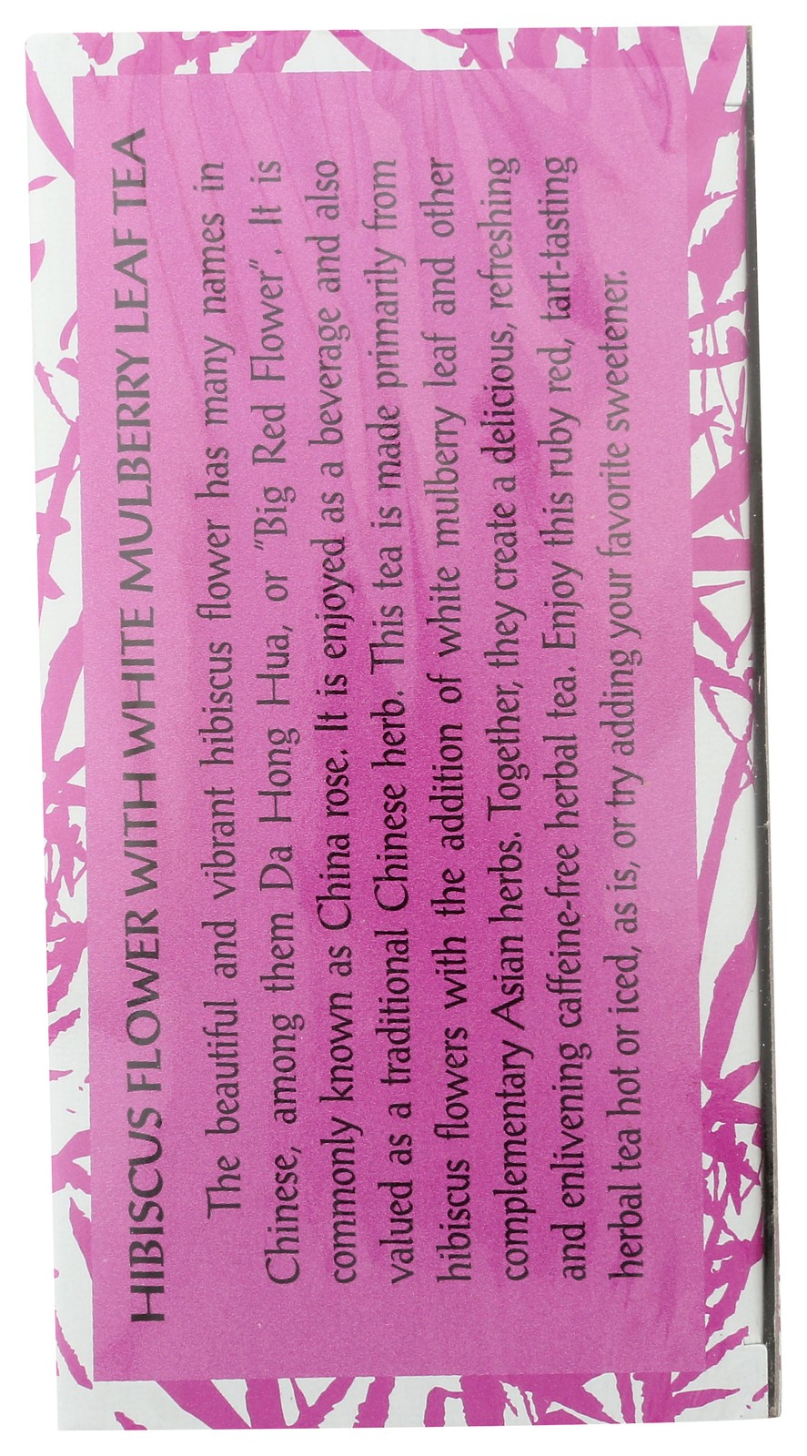 Triple Leaf Tea Hibiscus With White Mulberry 20 Bags Herbal 1.34 Oz 3 Pack