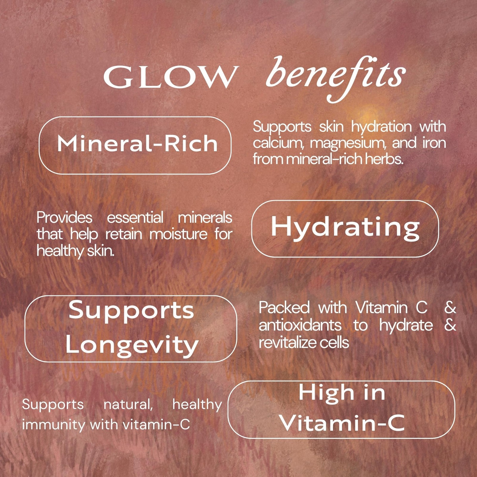 Glow Herbal Tea by Mindful Moon – Vitality Wellness Blend with Hibiscus, Mor…