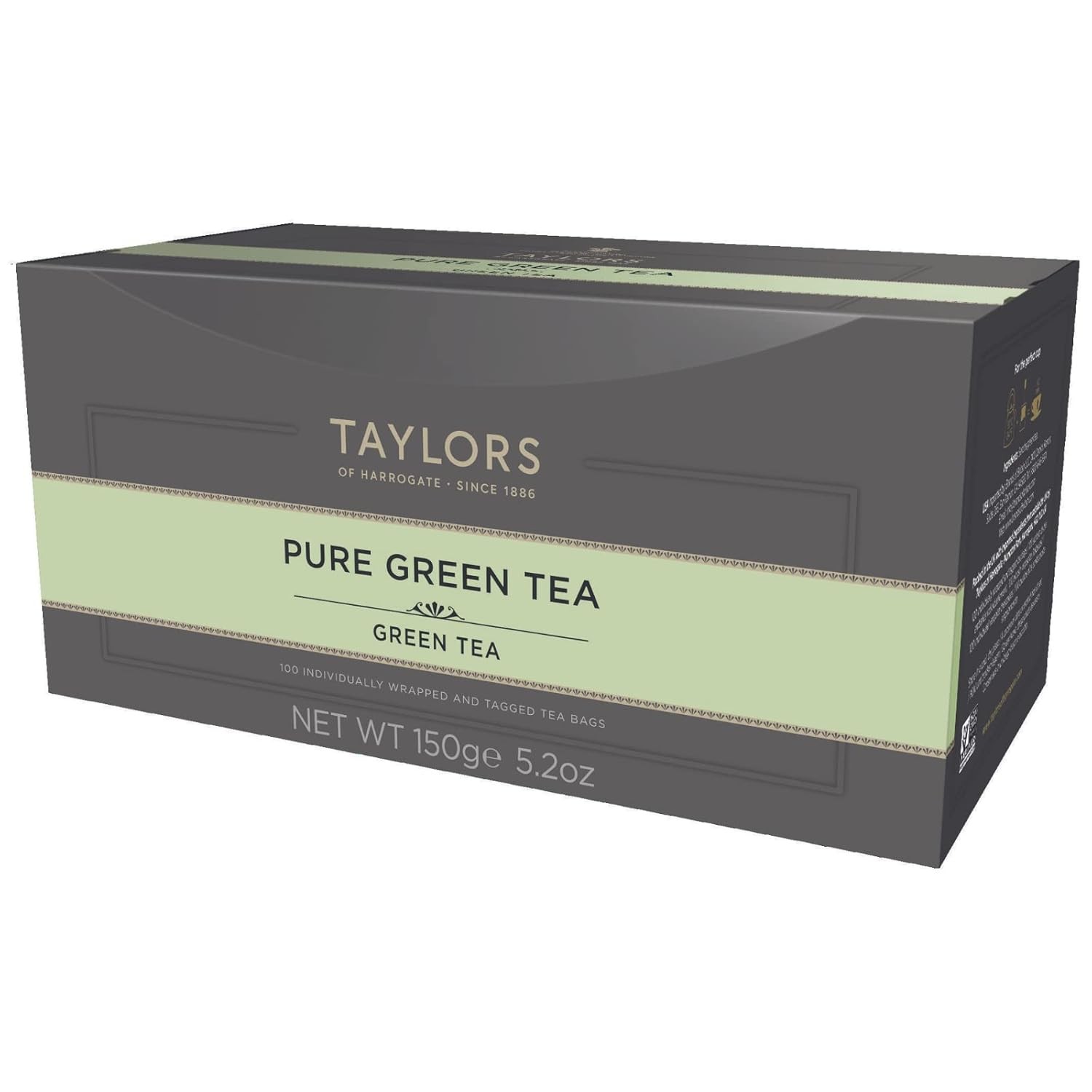 Taylors of Harrogate Pure Green Tea, 100 Count (Pack 1)