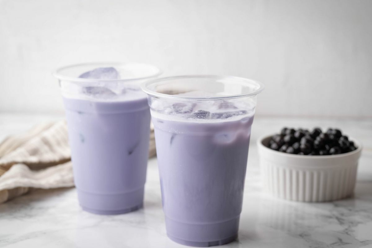 Deluxe TARO Powder Boba Bubble Tea Tapioca Pearls Brown Sugar Syrup DIY KIT