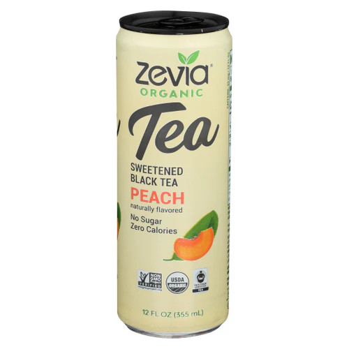 Organic Peach Sweetened Black Tea 12 Oz(Case Of 12) By Zevia