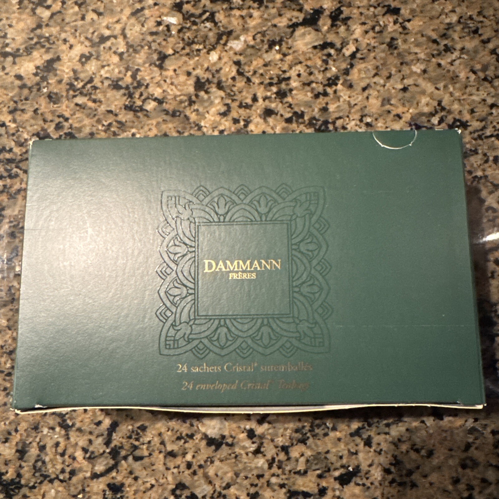 DAMMANN FRERES – Herbal Tea Peppermint – 24 Wrapped Crystal Tea Nags (EXP: 2027)