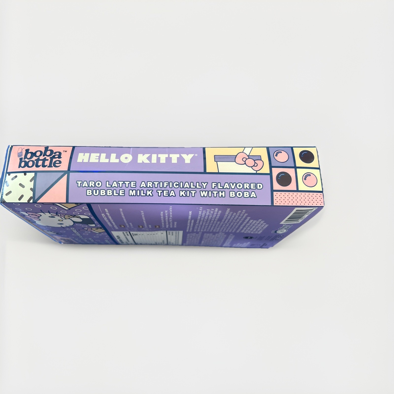 Hello Kitty Boba Bottle Taro Latte Artificially Flavored Bubble Milk Tea Kit