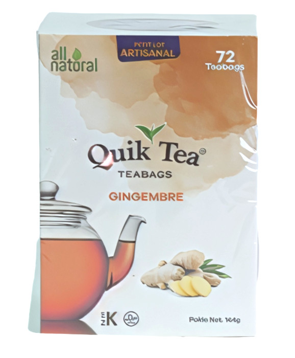 QuikTea Ginger Teabags – 72 Count