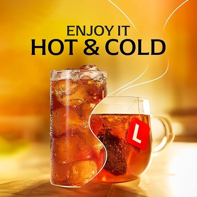 Lipton Black Tea Bags, Hot or Iced High Caffeine Tea, 100 Total Bags
