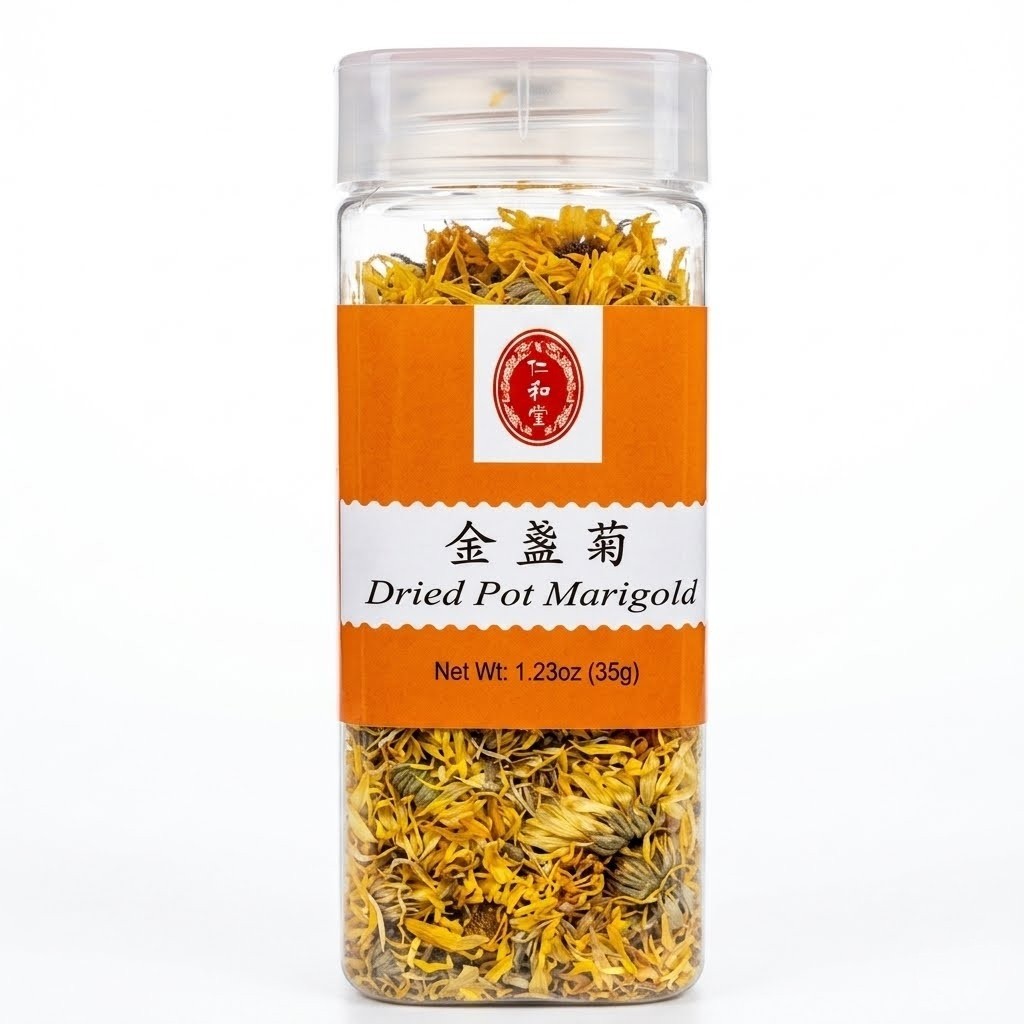 Dried Pot Marigold Ren He Tang 1.23 oz 35g (2 Packs)