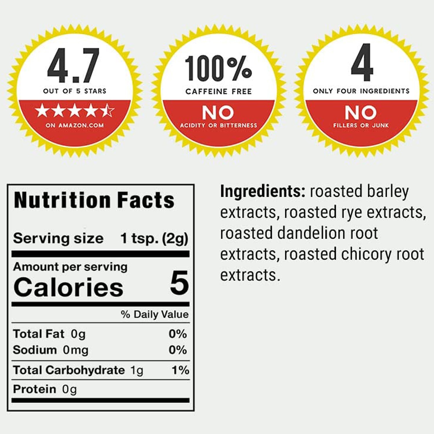 Dandy Blend Instant Herbal Beverage with Dandelion, 7.05 Ounces