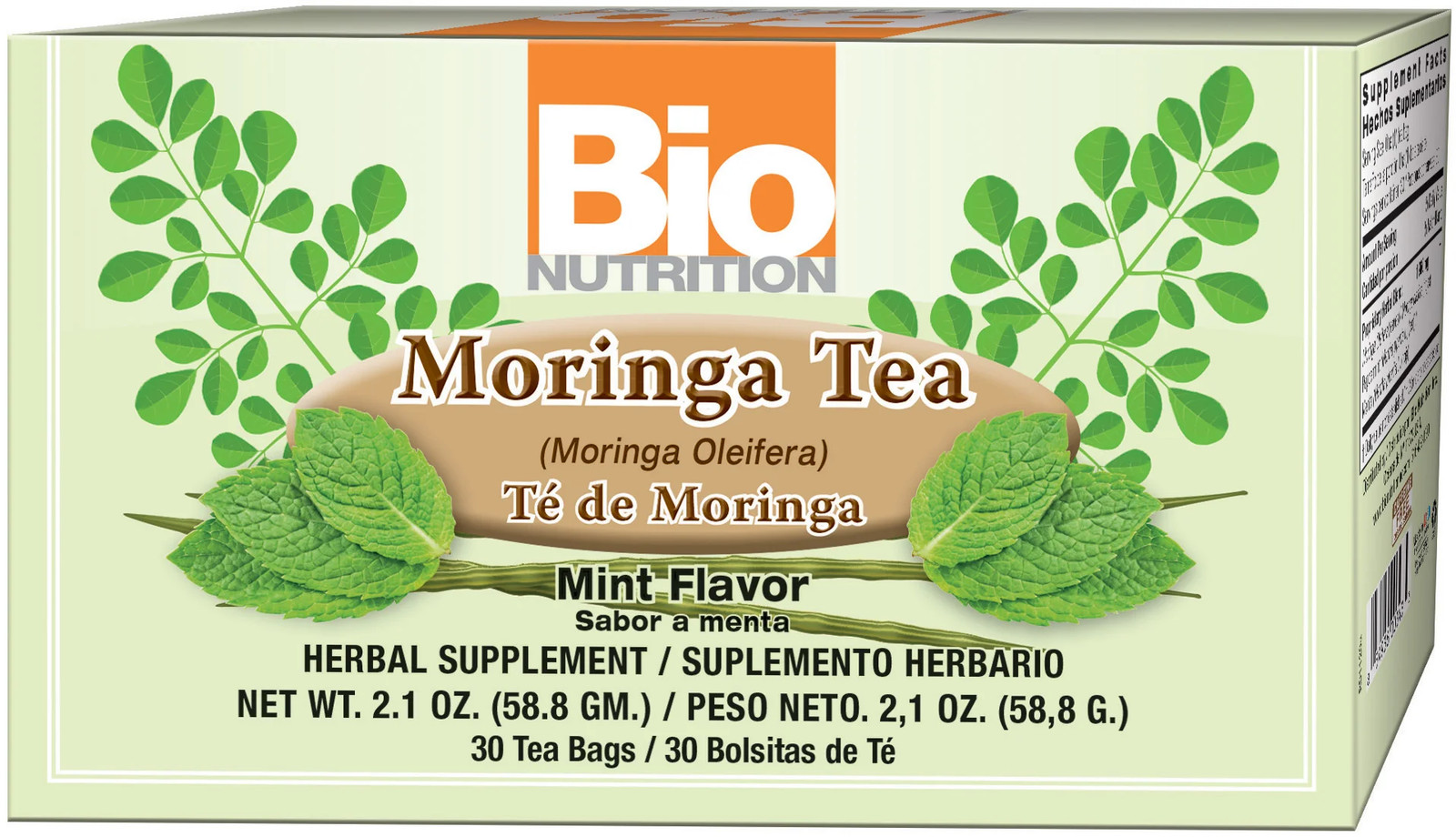 Bio Nutrition – Moringa Tea Mint Flavor 30 Tea Bags