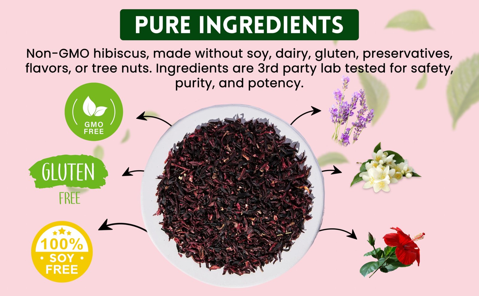 Hibiscus Loose Flowers | Flor de Jamaica | 16oz Flores sueltas de hibisco