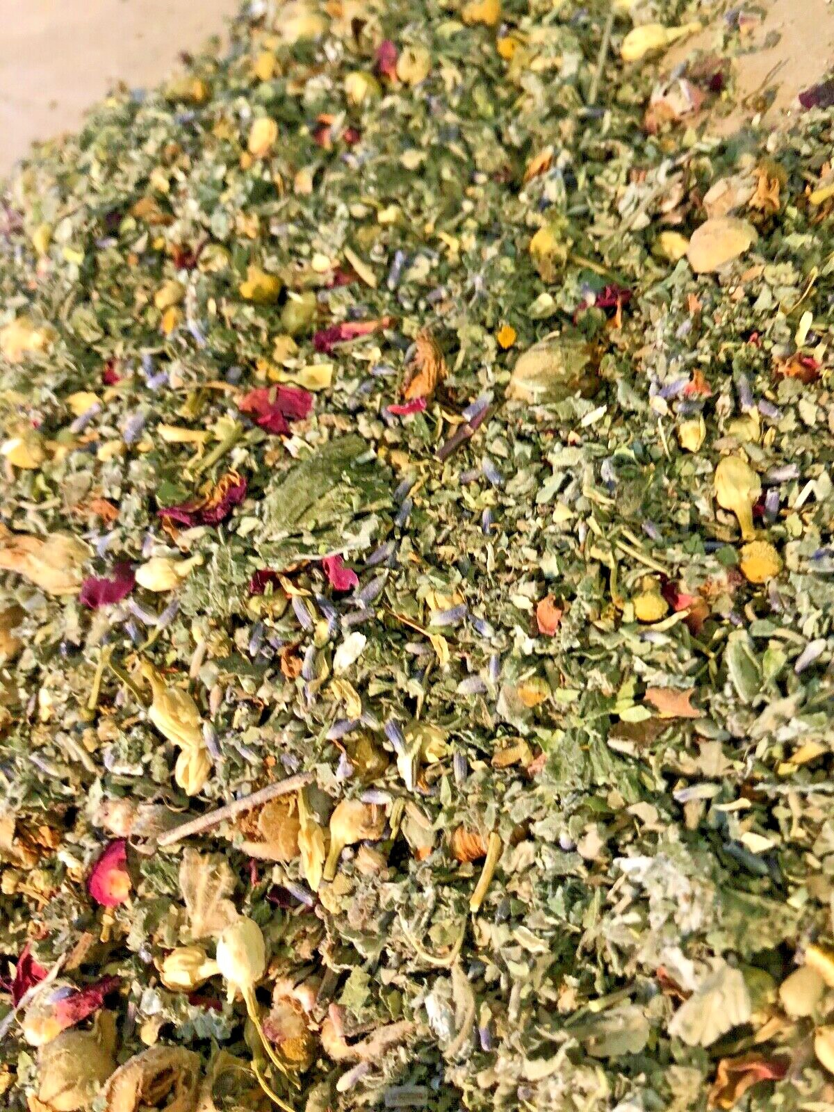 No.7 Mix – Rose Lavender Marsh Raspberry Feverfew Chamomile Jasmine – 4 oz ounce