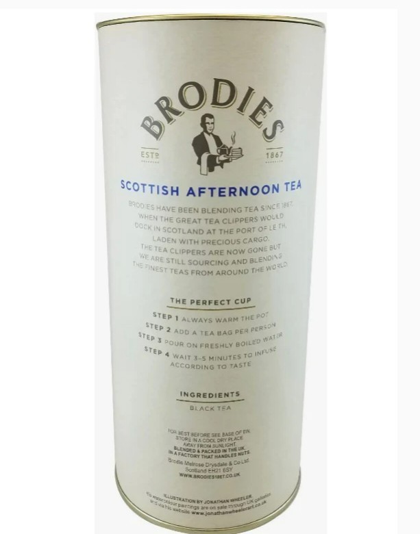 Brodies Edinburgh Tea & Coffee Company, “Scottish Afternoon Black Tea” Sachets