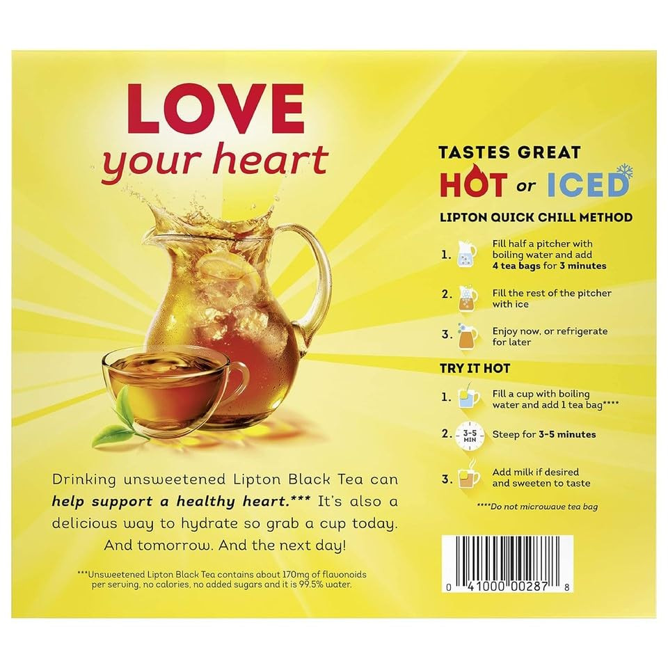 Tea Bags, Regular, 100/Box (Lip 291)