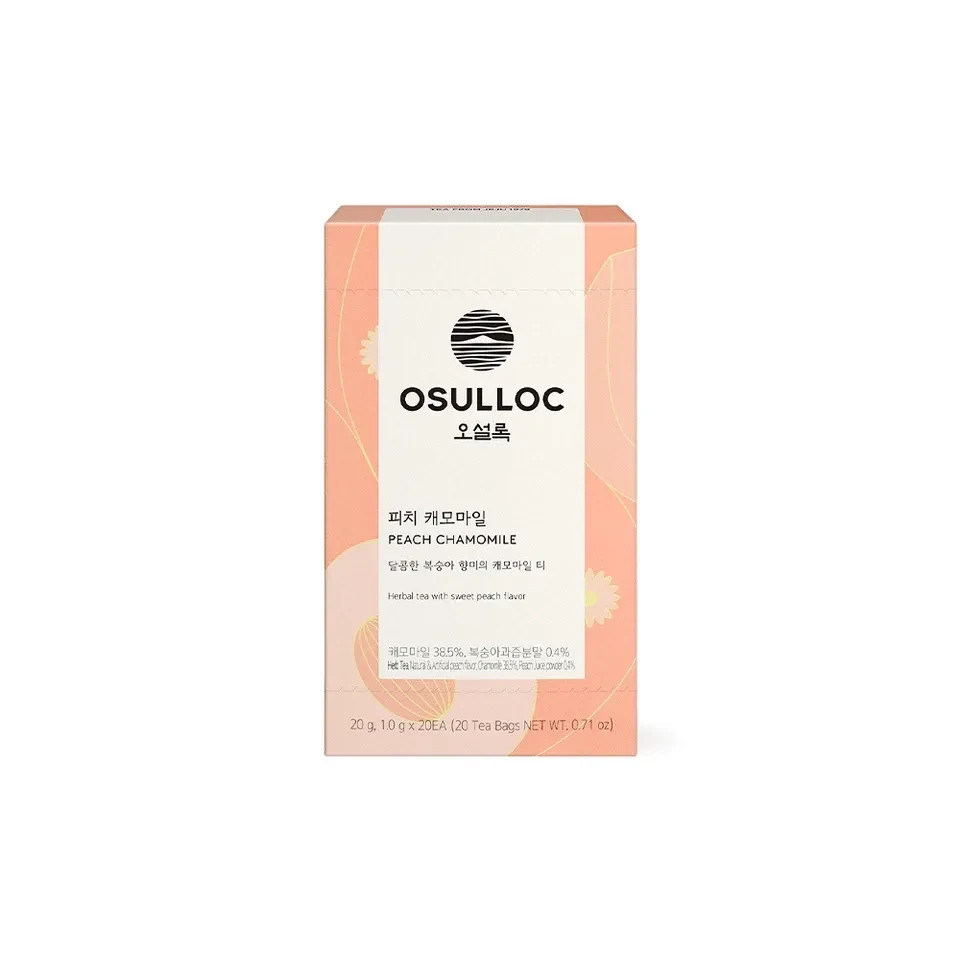 Osulloc Korea Premium Tea Collection 20T Green Black Oolong Herbal Tea Bags