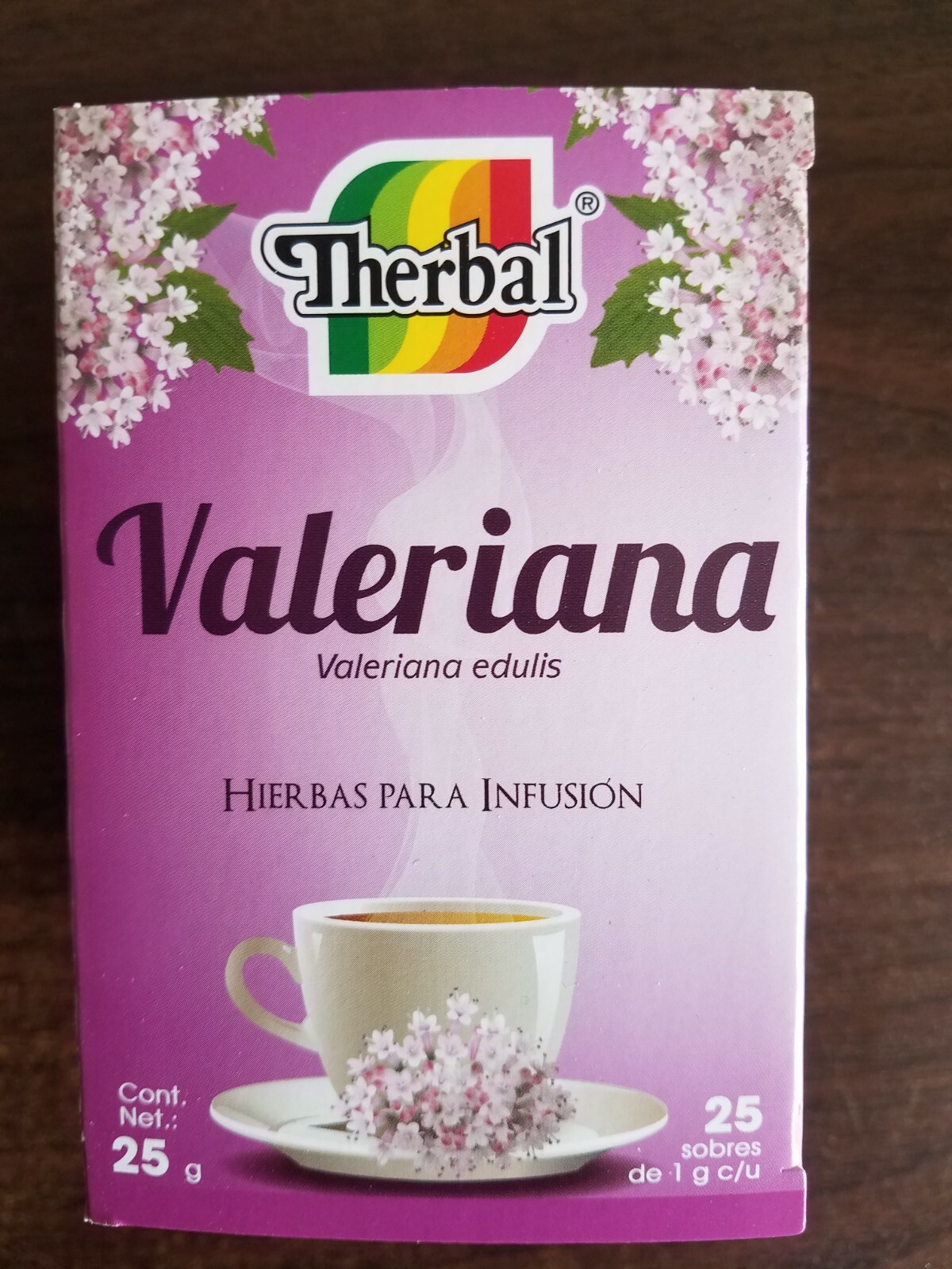 THERBAL VALERIAN ROOT TEA 25 BAGS 07/2024 TE DE VALERIANA 100% NATURAL