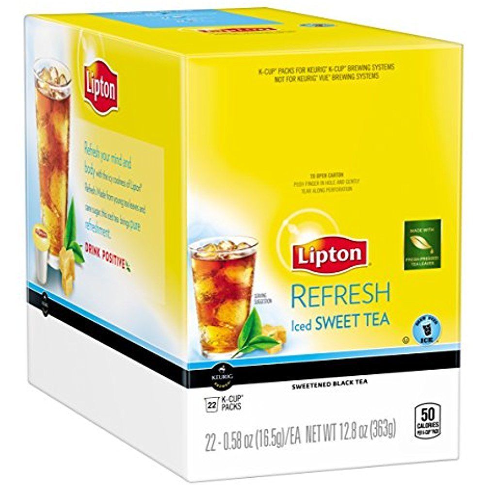 Lipton Southern Sweet Iced Tea 22 to 132 Count Keurig K cups Pick Size FREE SHIP