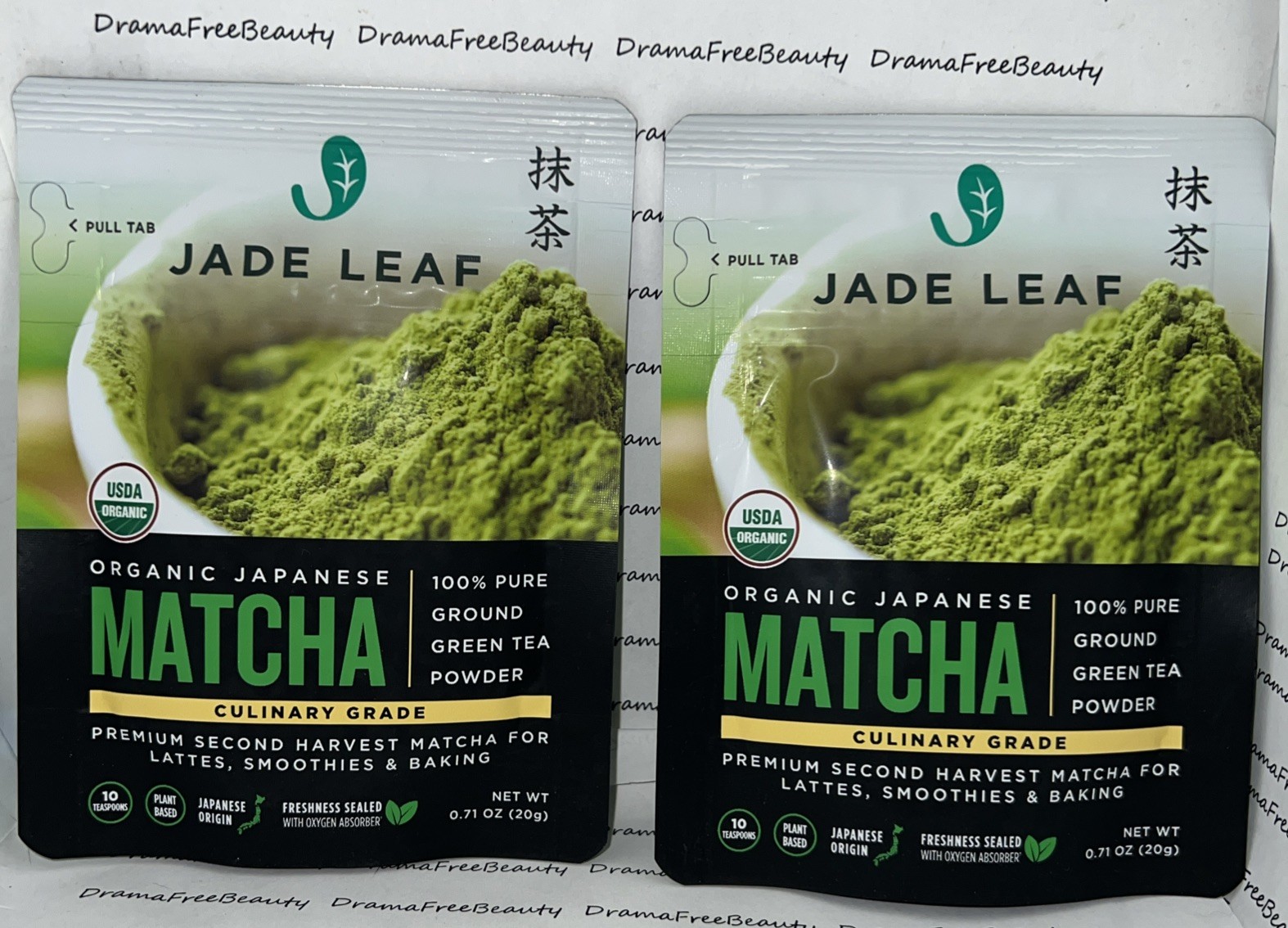 Jade Leaf Organic Japanese Culinary Matcha, Pure Powdered Green Tea, 2 X .71 oz.