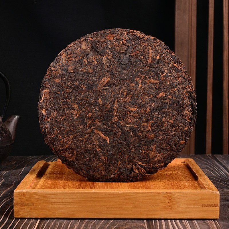 357g Pu’er Tea cake,10-Years Ripe Jingmai Mountain Puer Tea Cake Yunan Puerh Tea