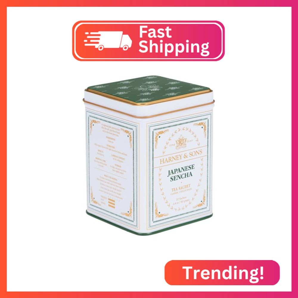 Harney & Sons Japanese Sencha Green Tea, 20 Sachets | Classic Collection