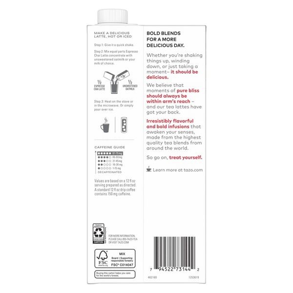 TAZO Espresso Chai Latte – 32oz