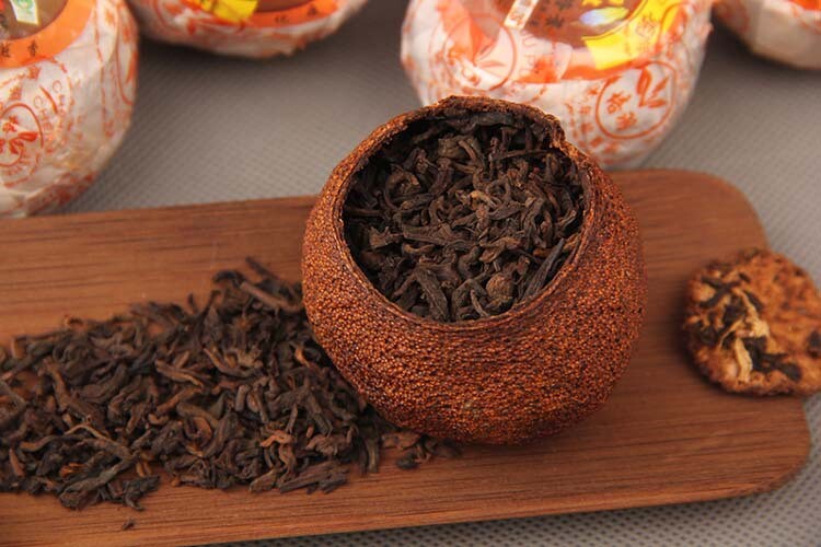 Xinhui Aged Chenpi Ripe Puer Tea Orange Skin Puerh Pu’er Loose Tea PEI YU 312