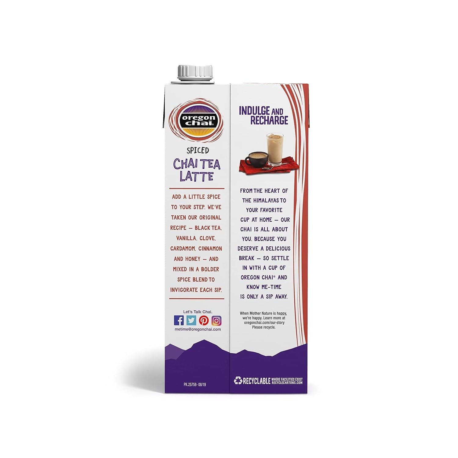 Oregon Chai Spiced Chai Tea Latte Concentrate, 32 Fl Oz (Pack of 1)