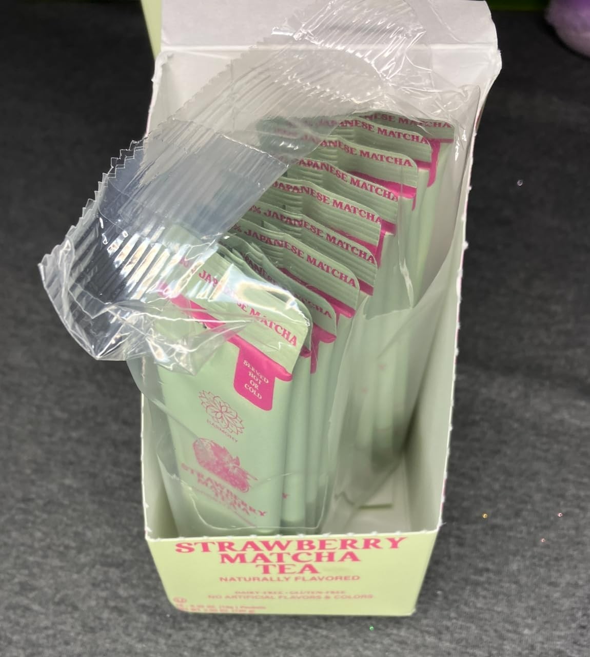 20 Harmony Strawberry Japanese Matcha, Sweetened w/ Organic Sugar On-the Go