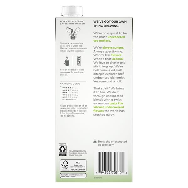 Tazo Matcha Latte Green Tea Concentrate – 32 fl oz