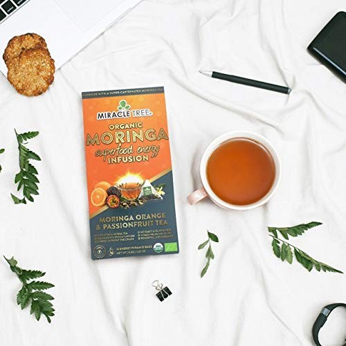 Miracle Tree’s Moringa Energy Tea Orange & Passionfruit | Super Caffeinated …