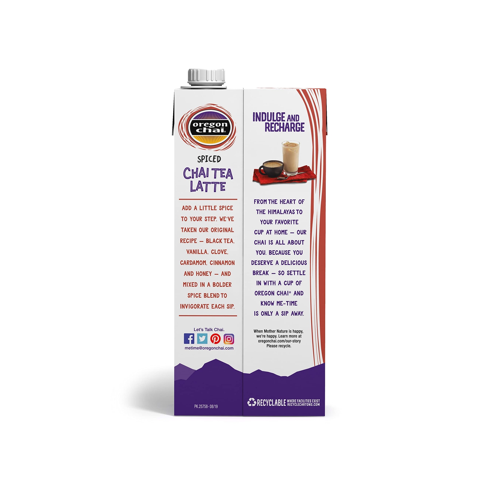 6-Pack Oregon Chai Spiced Chai Tea Latte Concentrate Organic & Gluten Free 3…