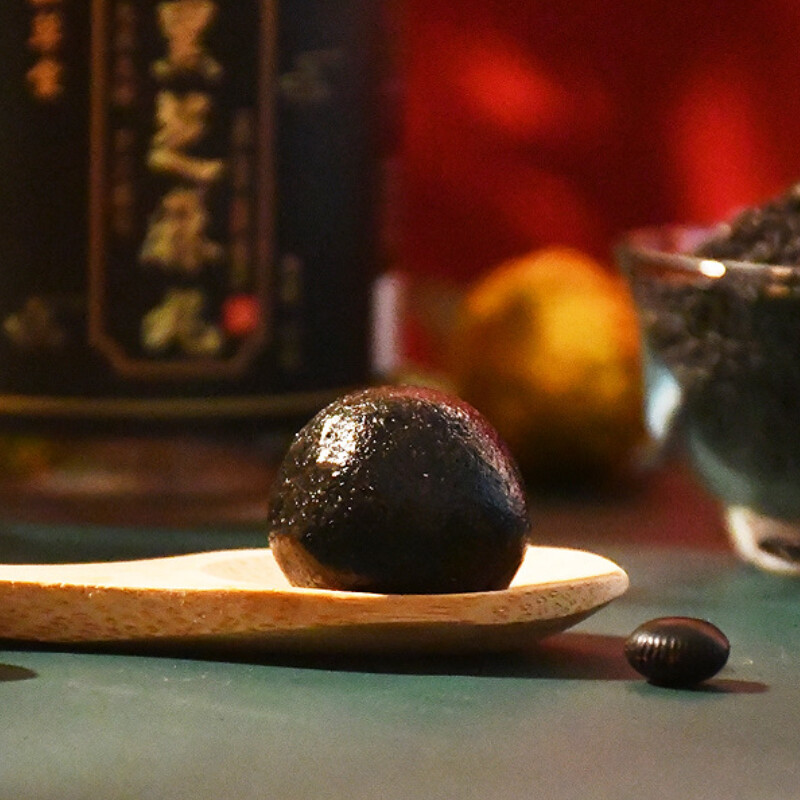 Superior Black Sesame Balls Chinese Casual Snack Health Herbal Pills Heizhima