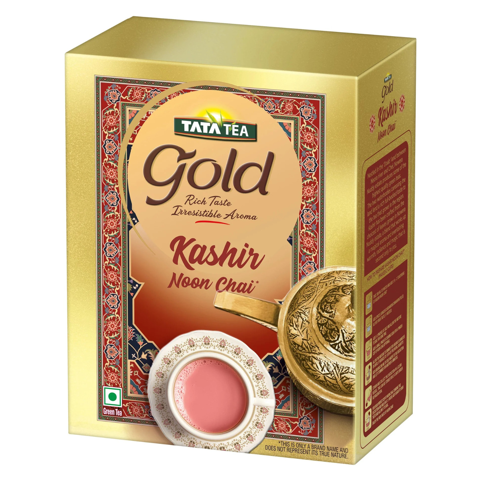 2 X 500 gm Gold – Kashir Noon Chai| Kashmiri Pink Tea Long Green Tea Leaves