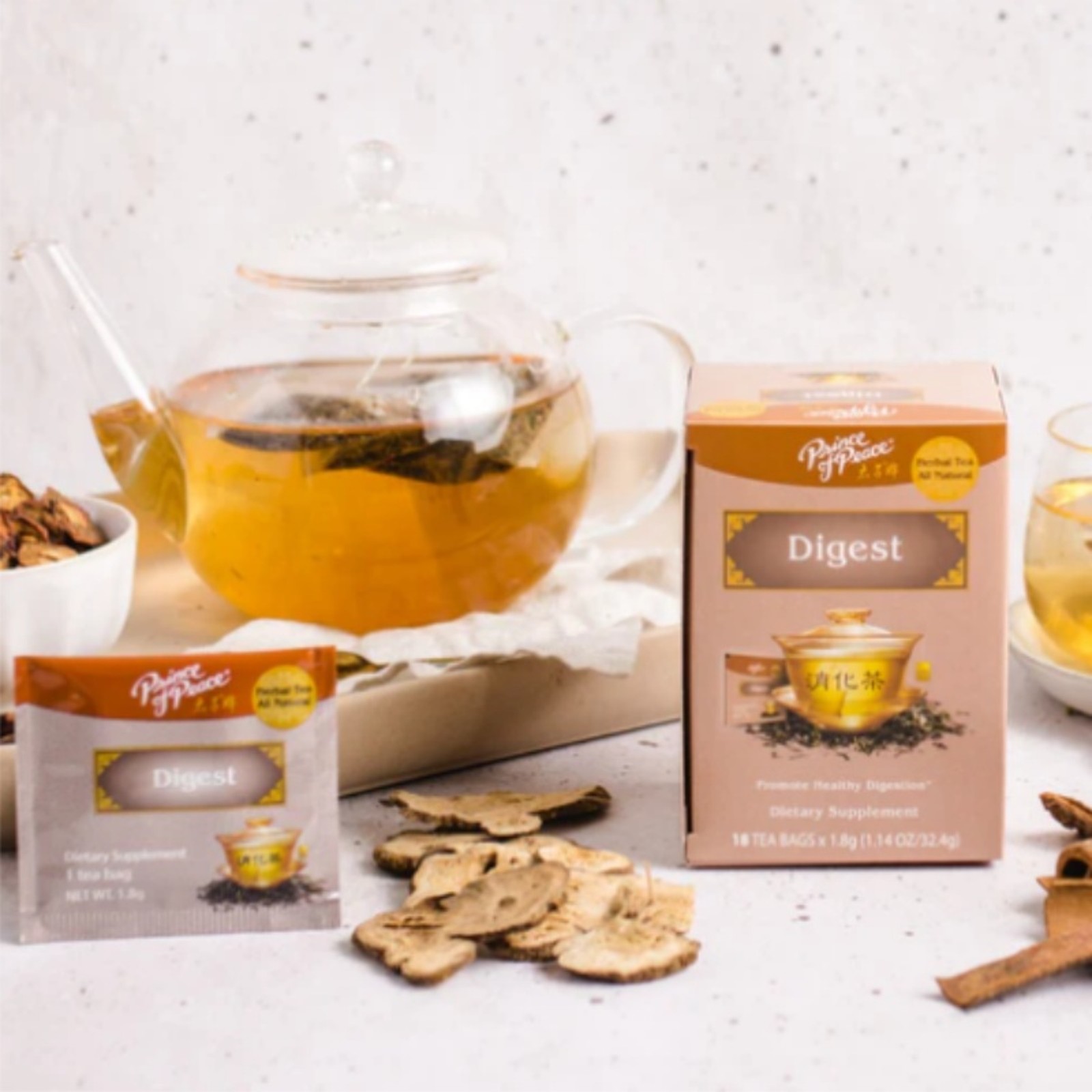Prince of Peace Digest Tea-6 Boxes- 18 Tea Bags