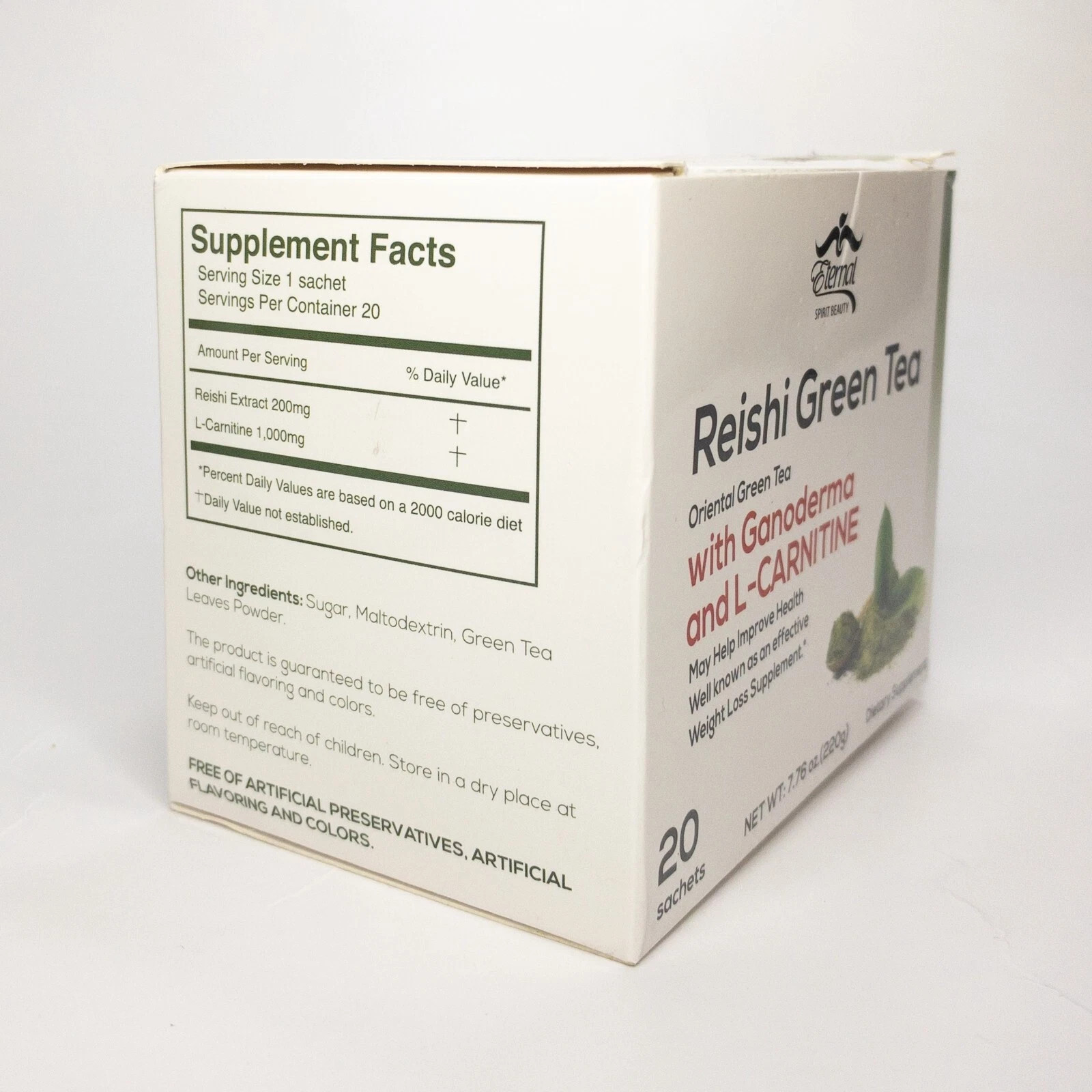 Reishi Green Tea with ganoderma eternal spirit beauty