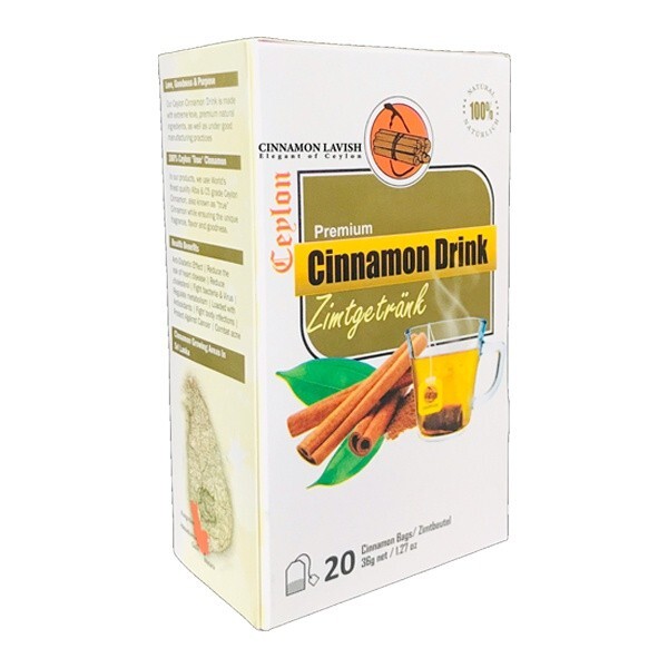 Tea Cinnamon Drink Herbal Bags Pure Natural Sugar Blood Balance Best Healthy