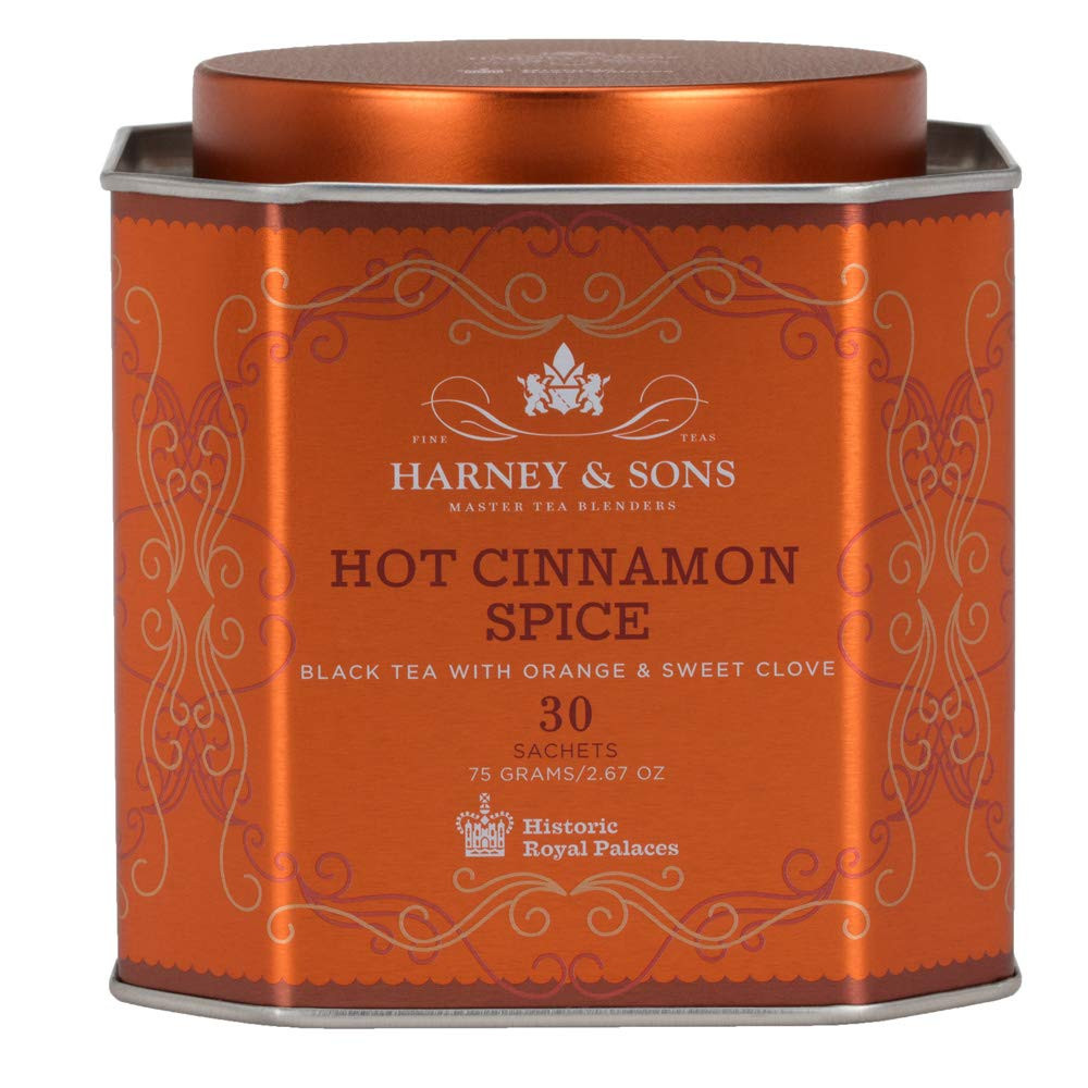 Harney & Sons Hot Cinnamon Spice Tea Tin – Black Tea with Orange & Sweet Clove