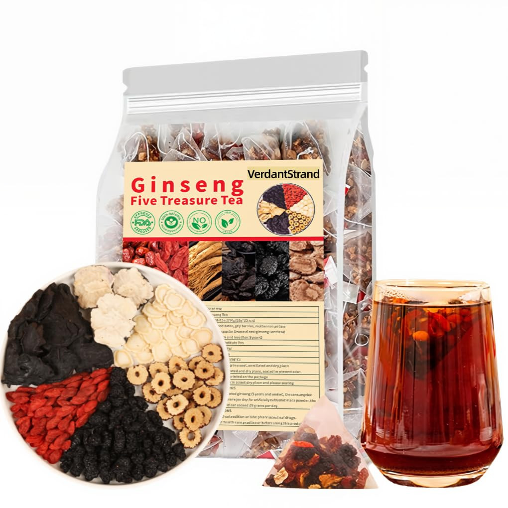 Kidney Tea Formula Ginseng Six Treasure Tea,Natural Chinese Herbal Kidney Cleans