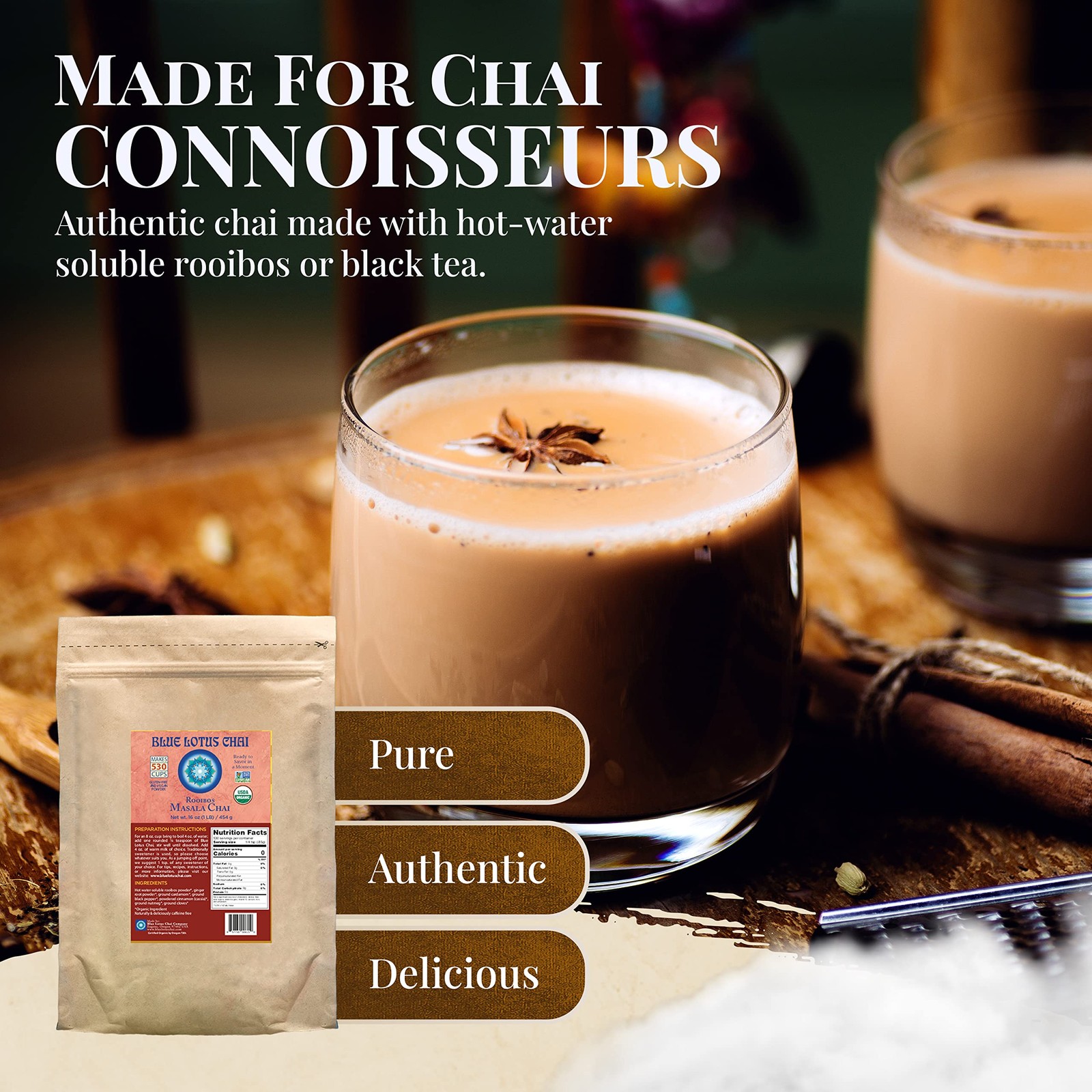 Rooibos Masala Chai Makes 530 Cups 1 Pound Bulk Bag Masala Spiced Chai Pow…
