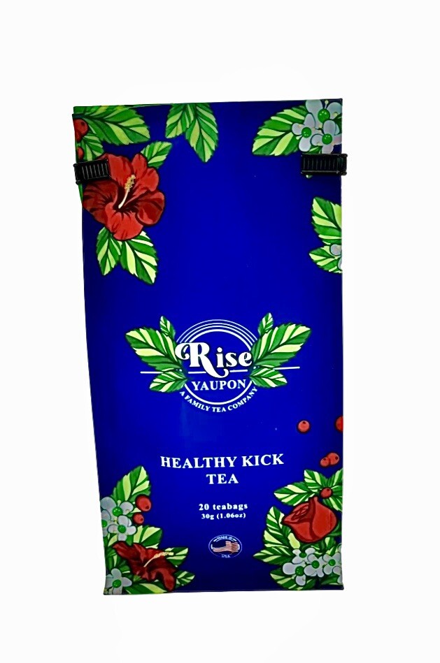 Tea Blend Antioxidant Healthy Kick Organic Yaupon Holly Tea (1 Pack 20 Bags)