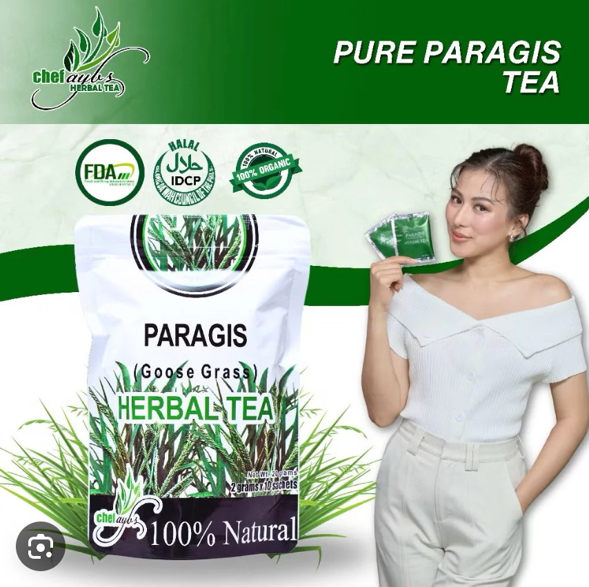 Chef Ayb’s Paragis (Goose Grass) Herbal Tea – 100% Natural, 2Packs