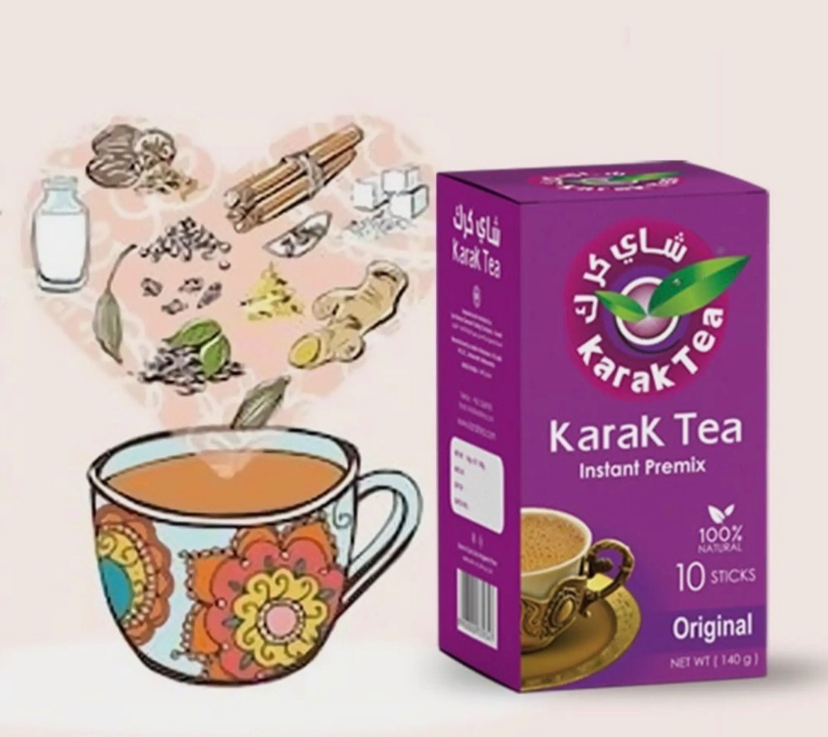 Chai Karak Instant Tea Karak Plain – 1 Pack (10 Sticks) ** شاي كرك **