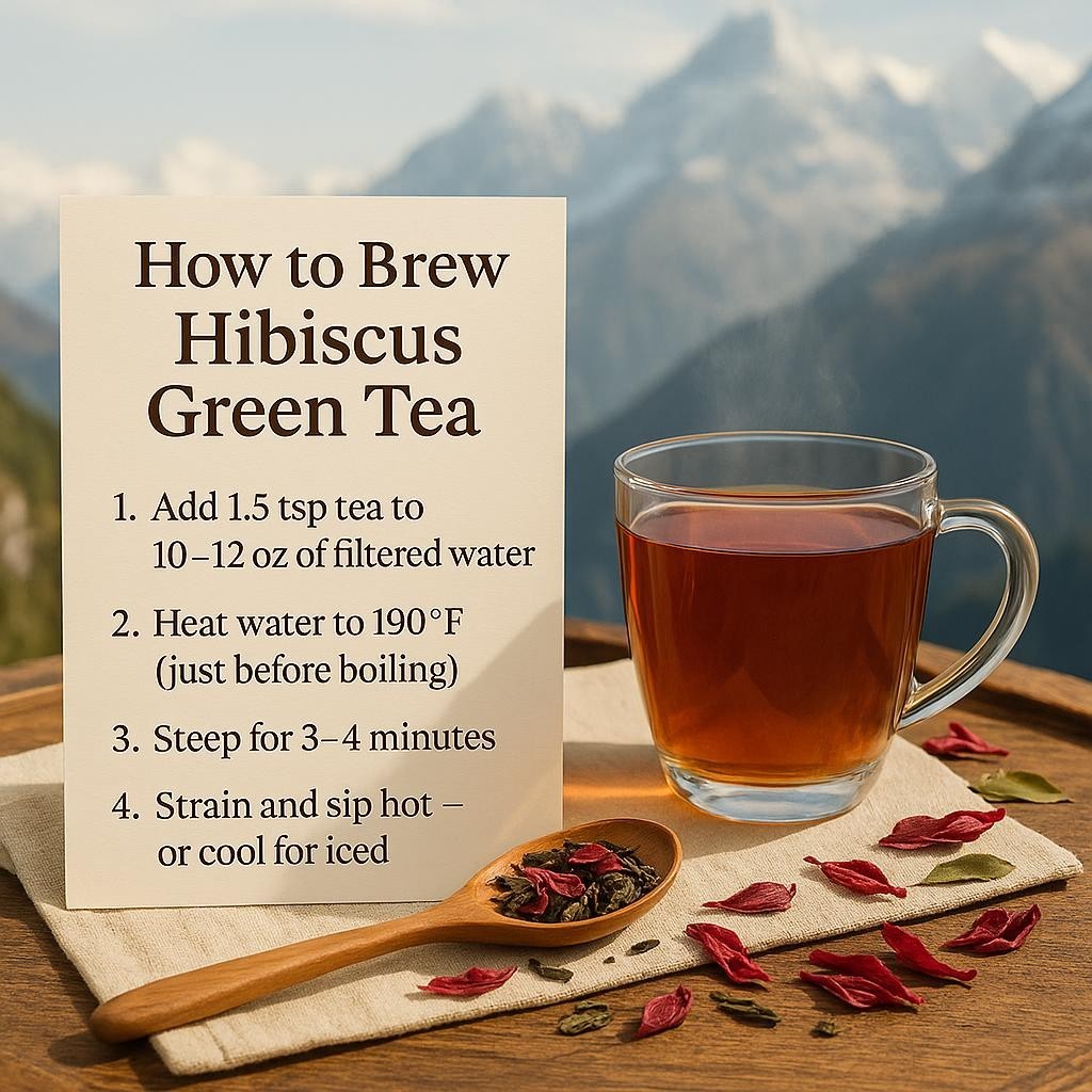 Hibiscus Green Loose Leaf Himalayan Premium Tea for Immune-support Antioxidant