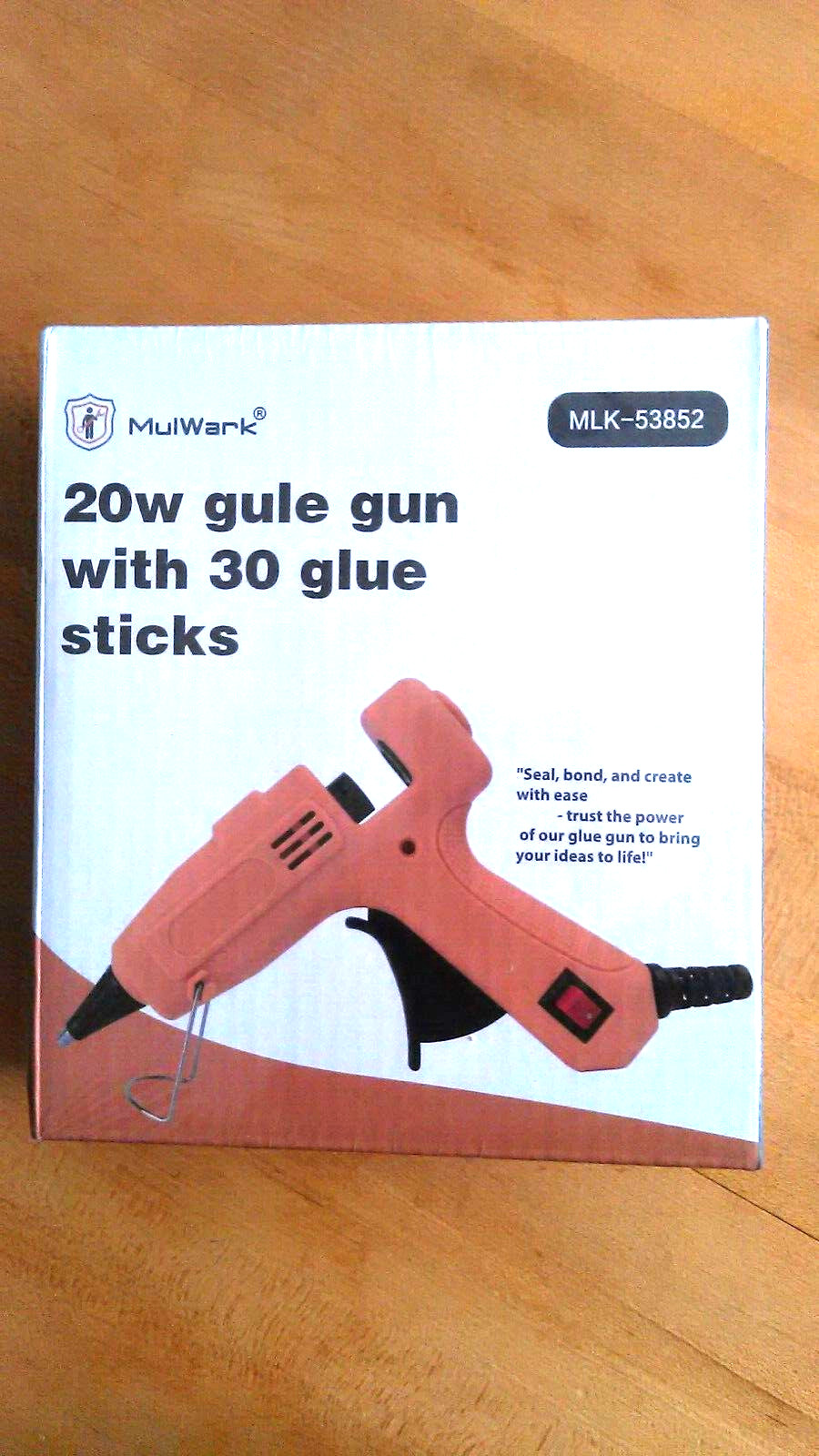 Mulwark 20w Mini Hot Glue Gun With 30 Hot Melt Glue Sticks – New Sealed