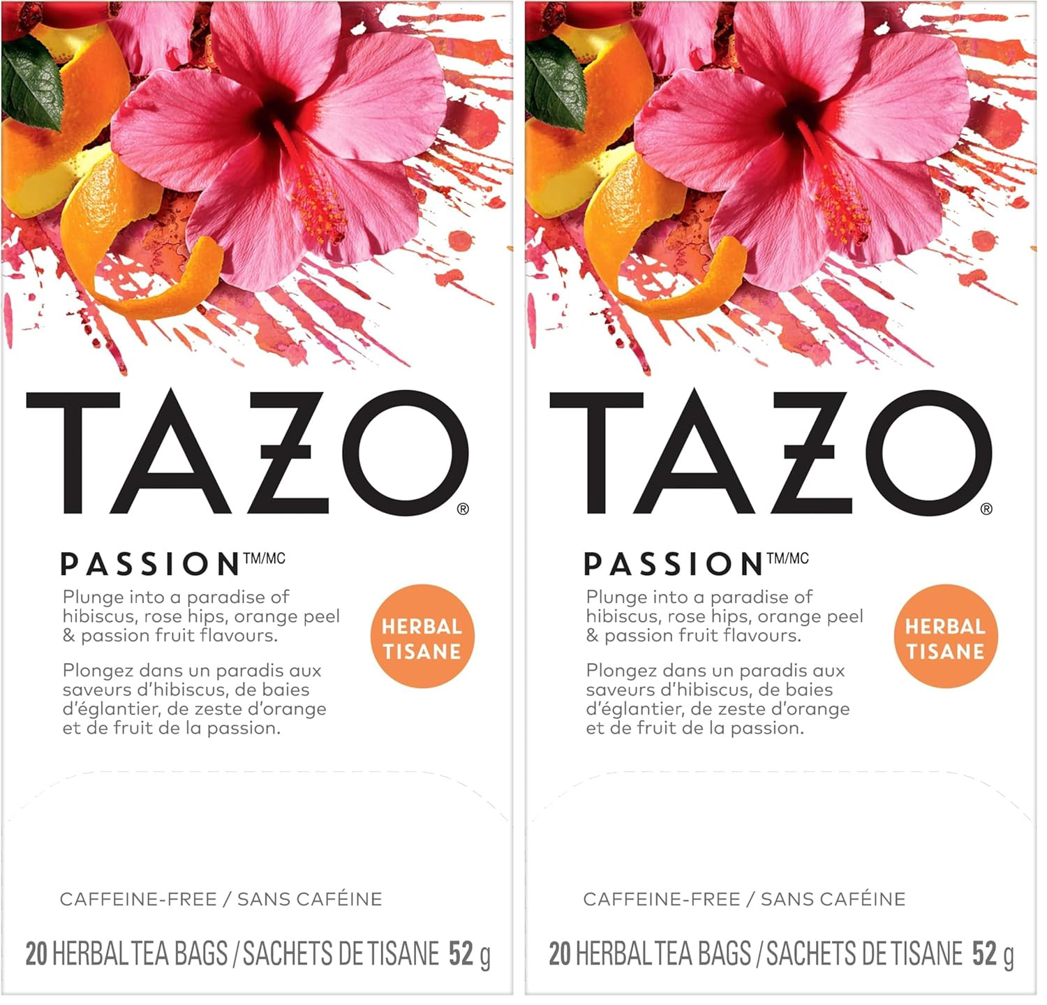 Wild Sweet Orange Tea Bags, Unsweetened Herbal Tea, Caffeine-Free, 120 Total Tea