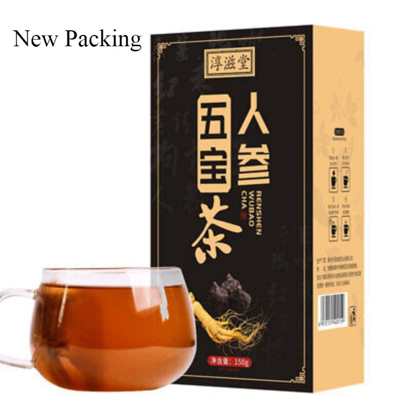 HelloYoung Five Treasure Tea 150g Natural Ginseng Energy Drink for Men