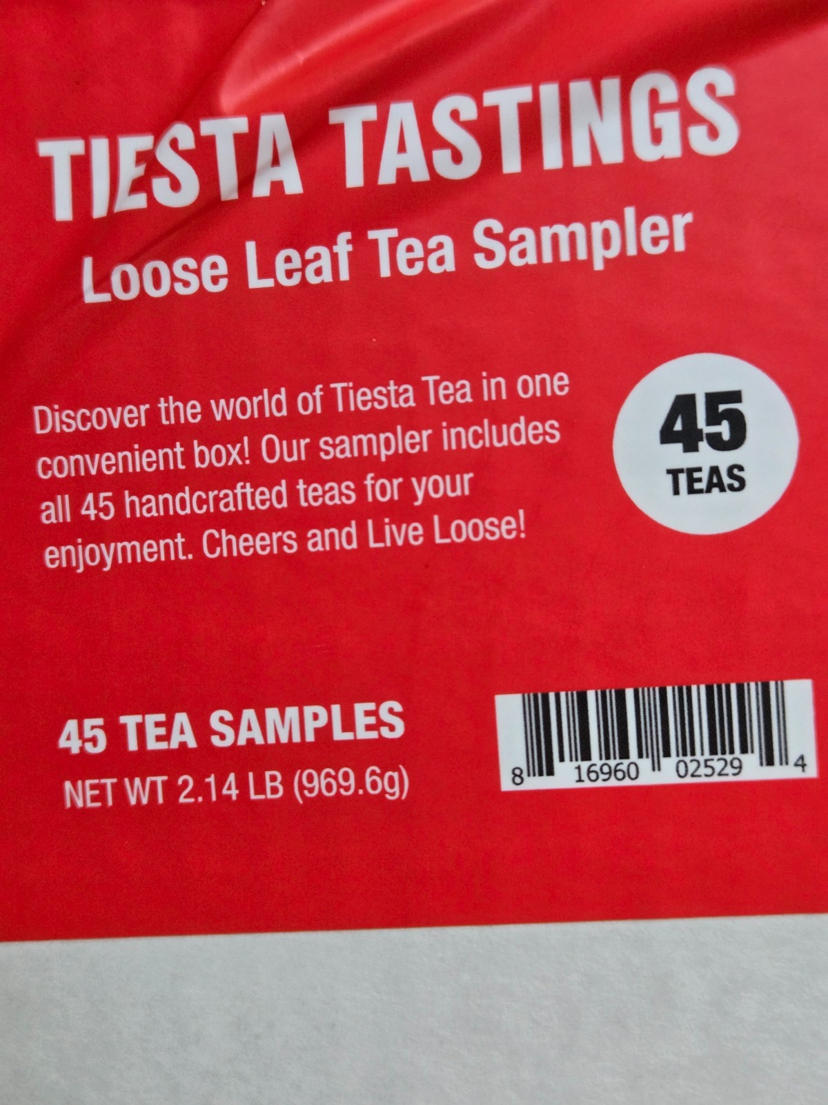 Tiesta Tea Tastings 45 Pouch/500 Cup Dry Loose Leaf Sampler Set & Infuser Bundle