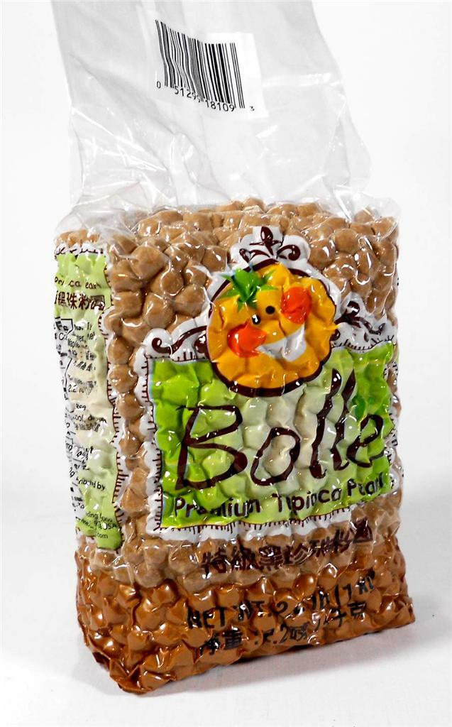 Bolle Premium Black Boba Tapioca Pearls Boba Bubble Tea 2.2 Lbs.